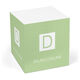 Square Initial Sticky Memo Cube Image 6 of 11